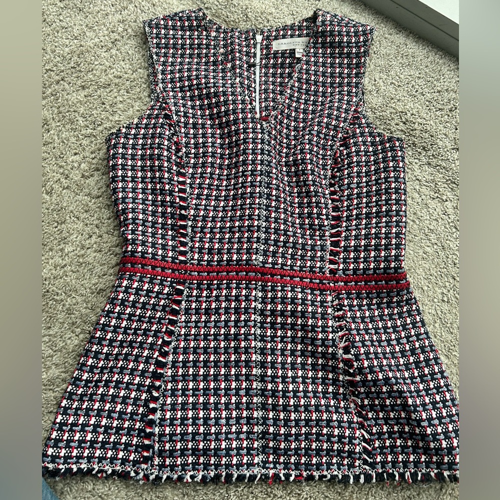 Carolina Herrera Tweed Top